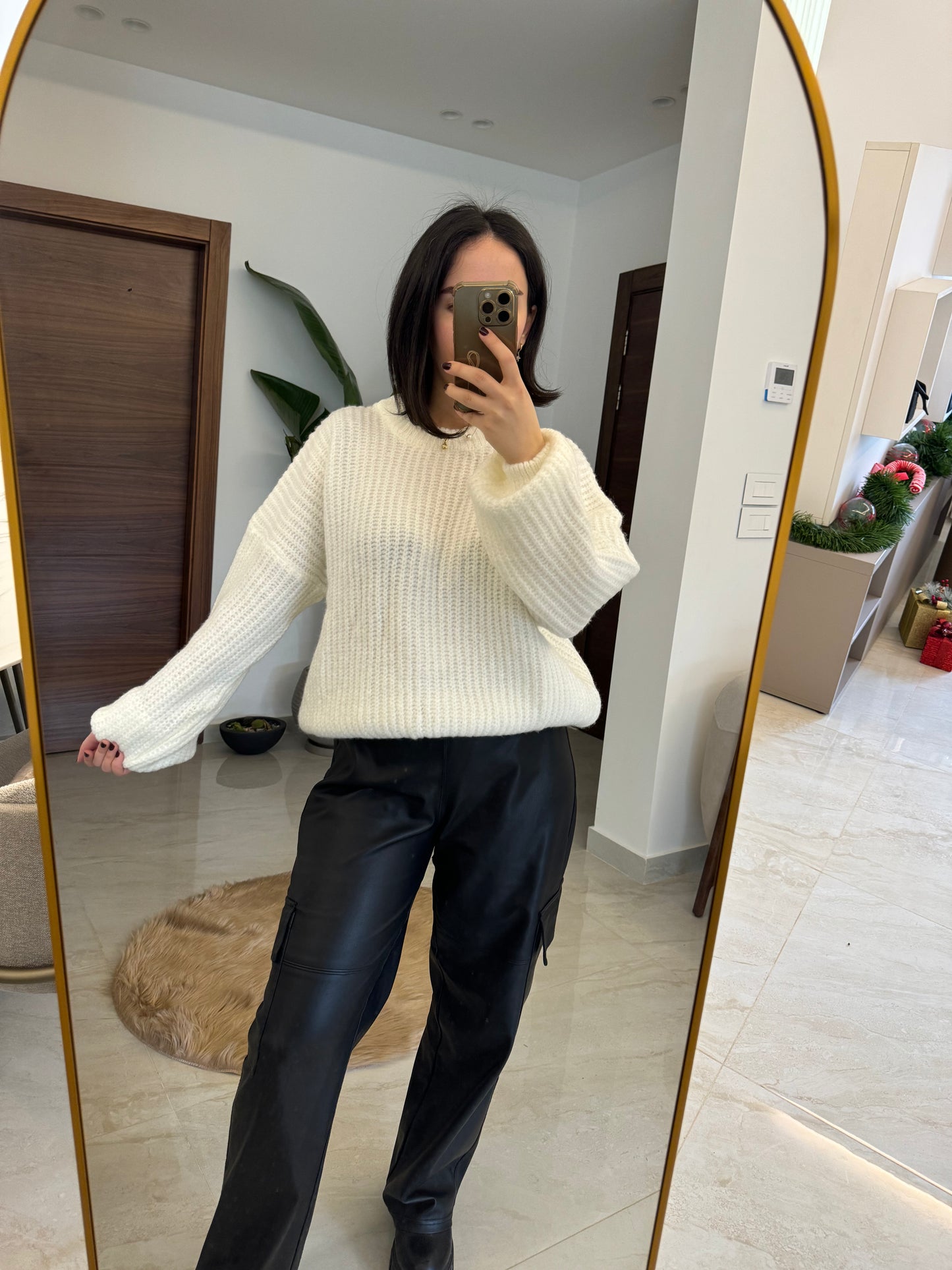 Textured Knit Sweater