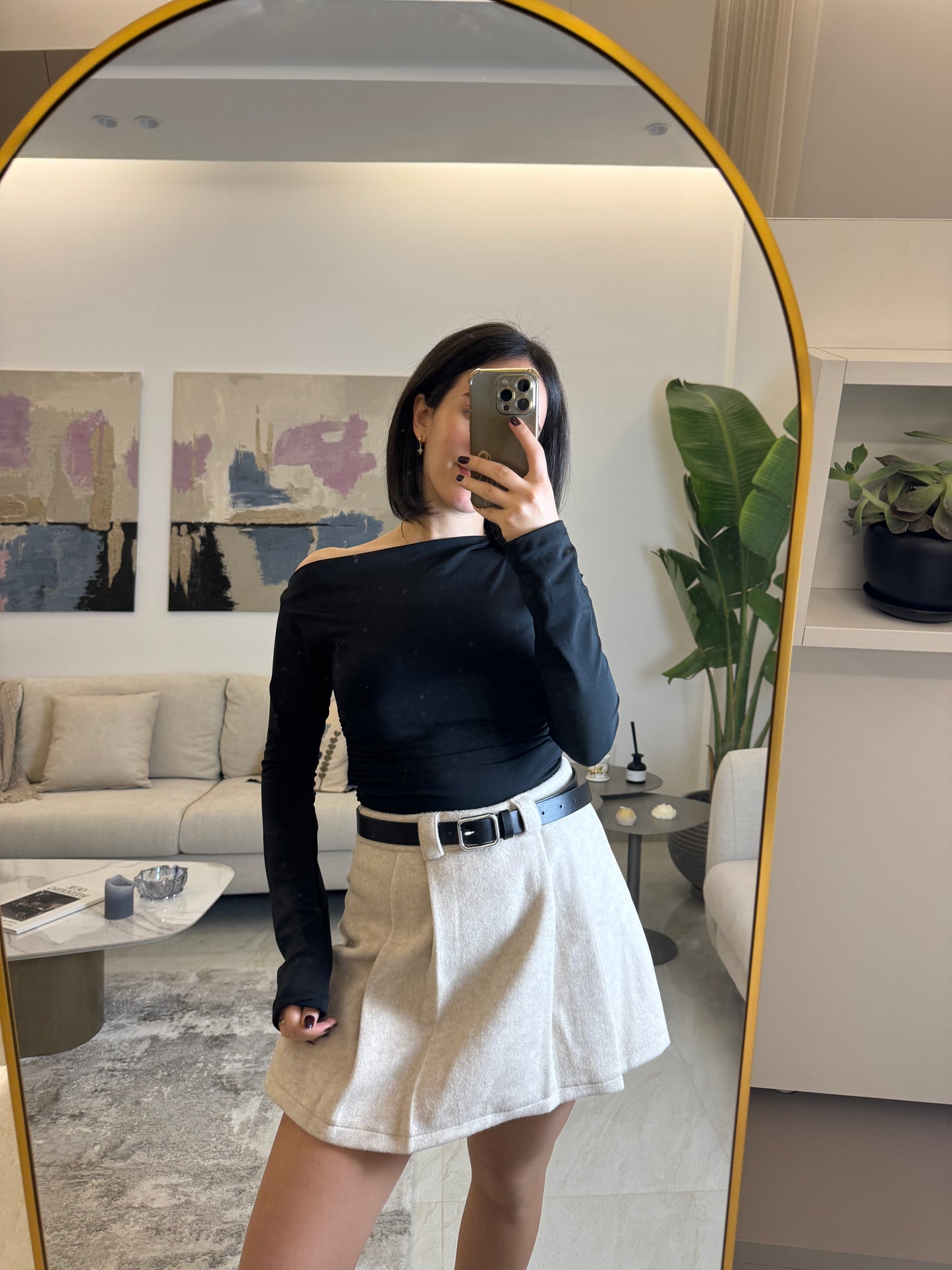 Fitted Off-Shoulder Top