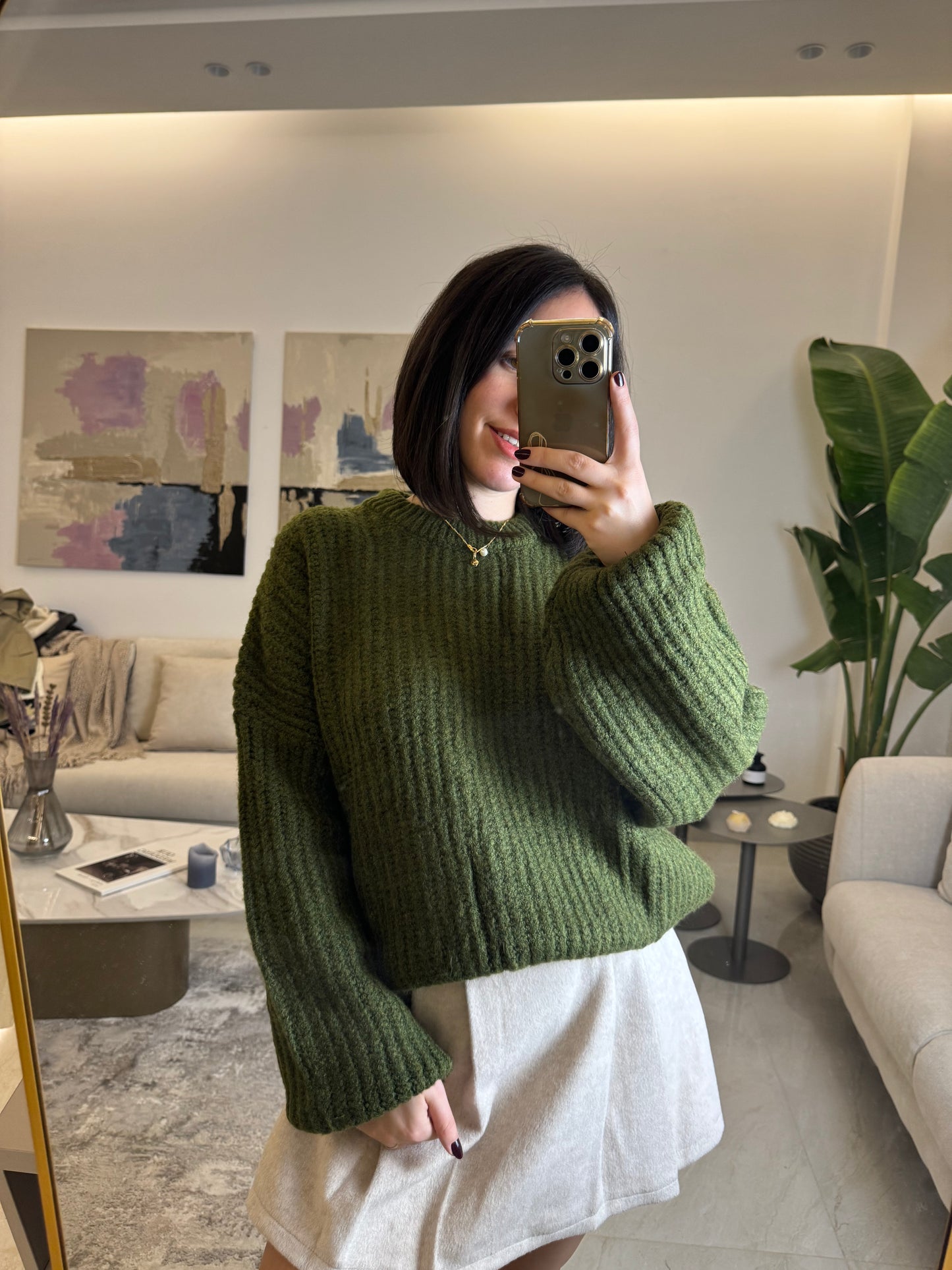 Textured Knit Sweater