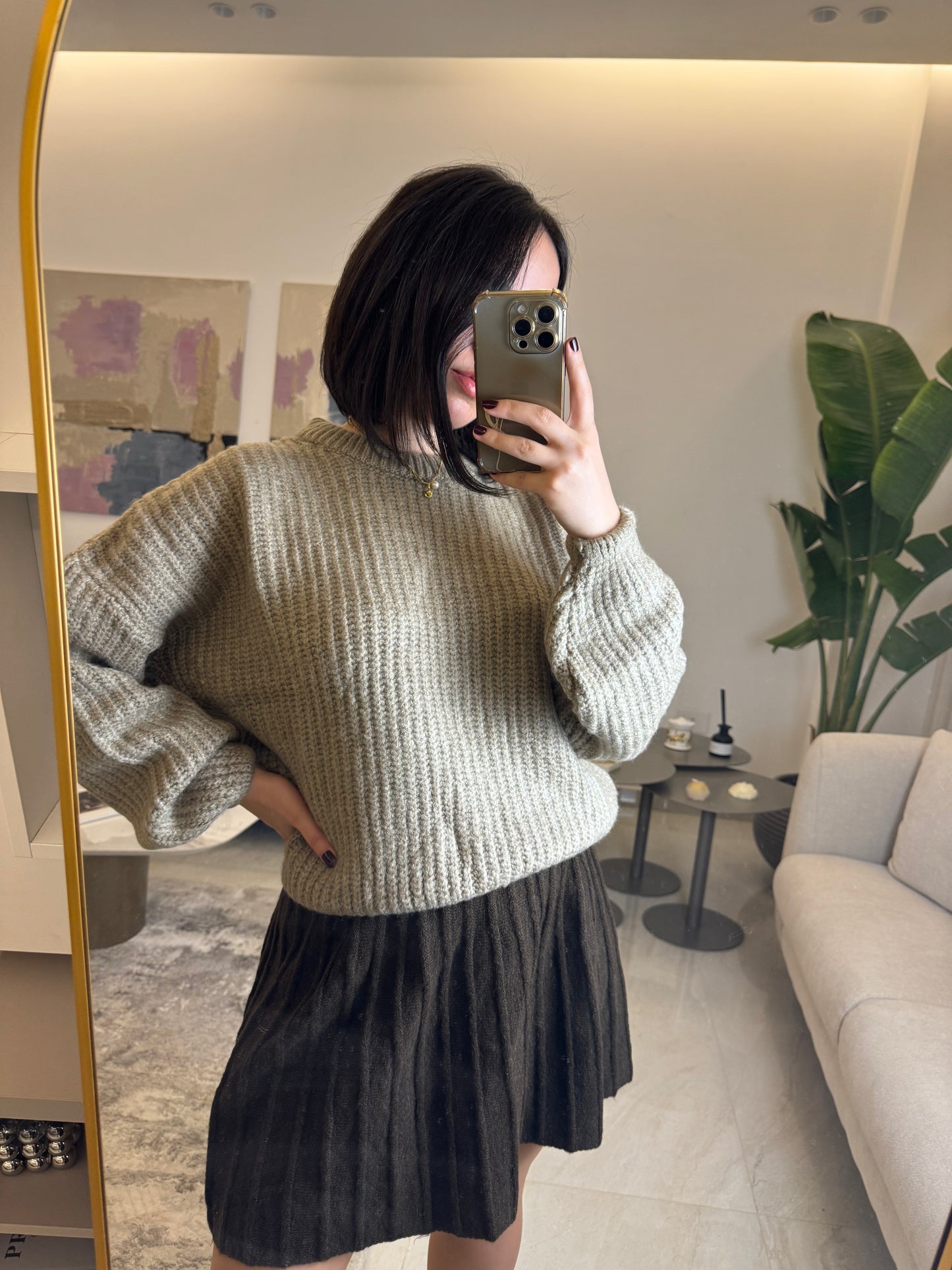 Textured Knit Sweater