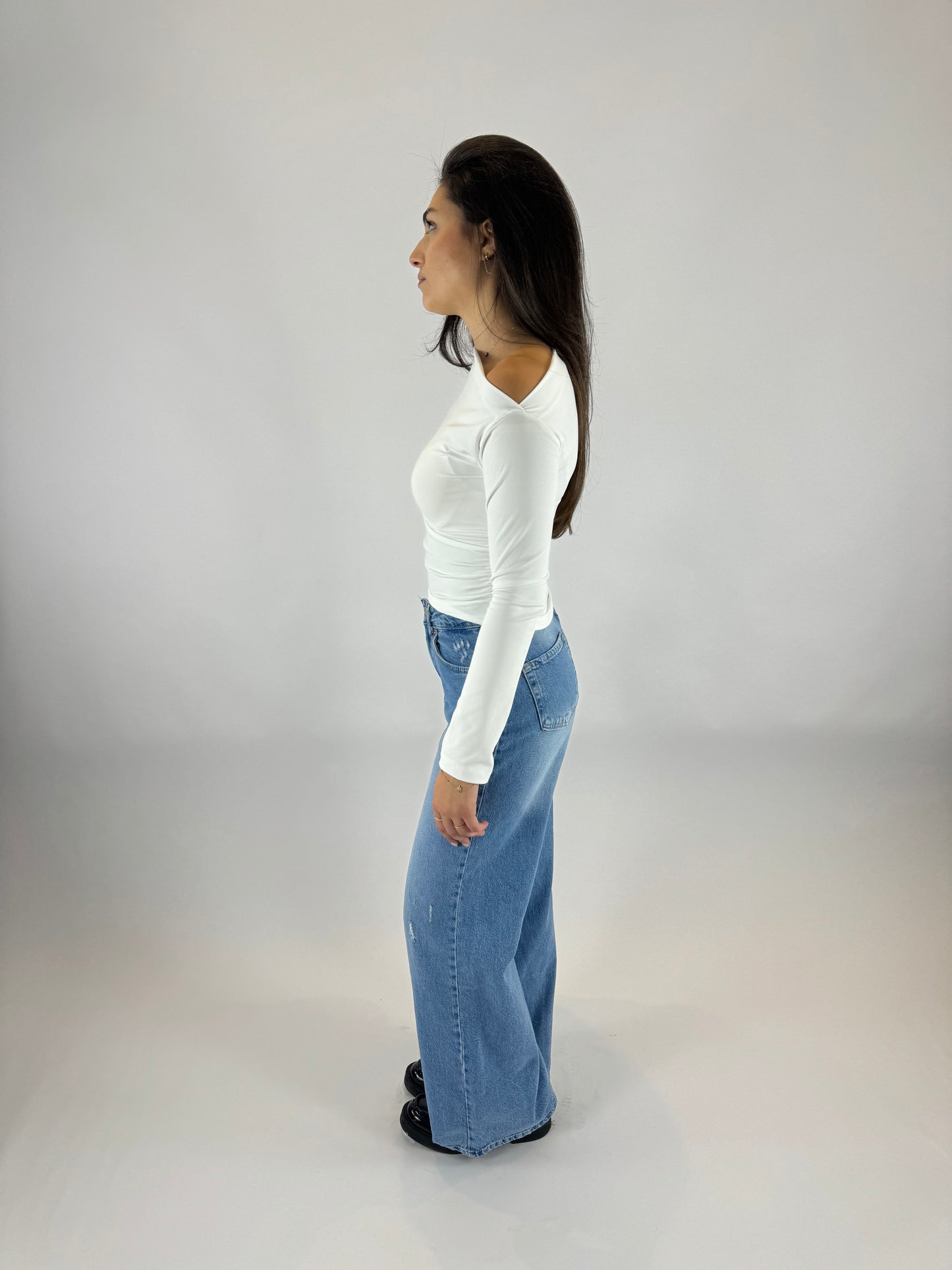 Fitted Off-Shoulder Top