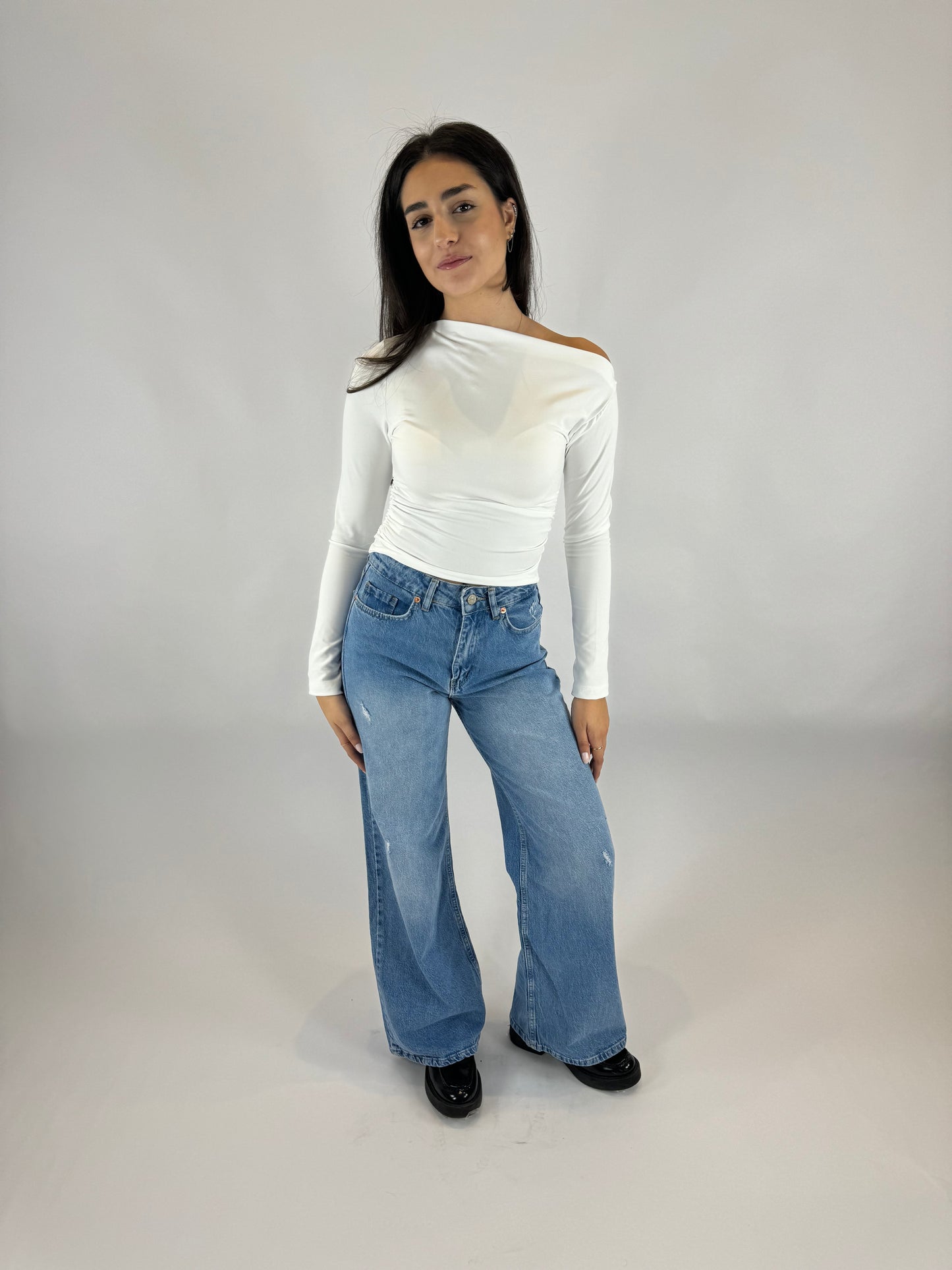 Fitted Off-Shoulder Top