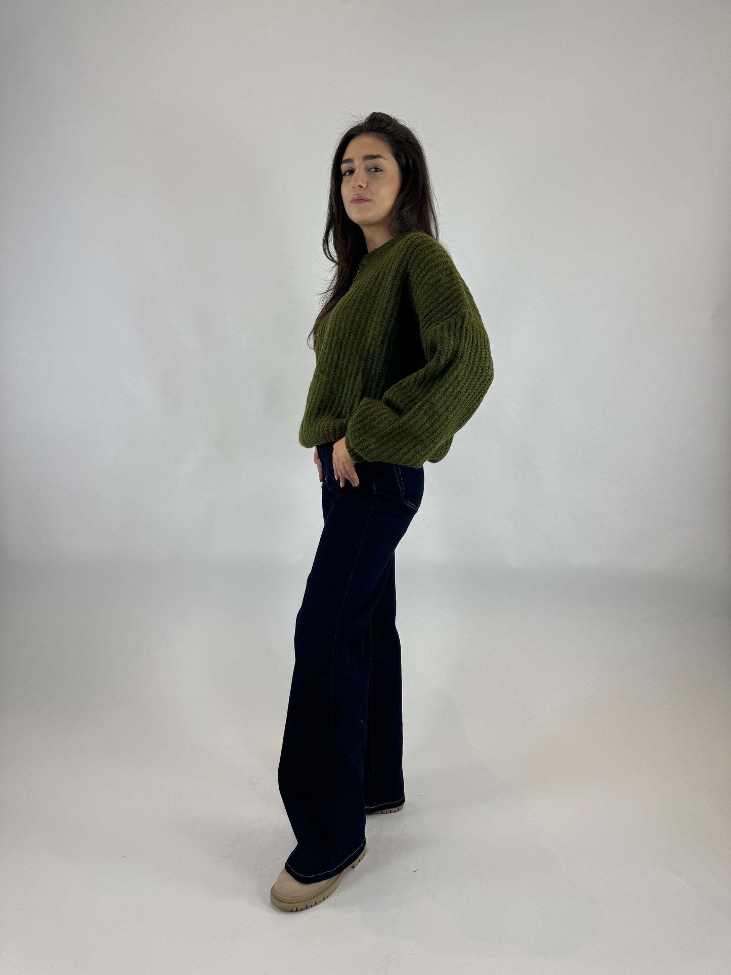 Wide Leg Denim Jeans