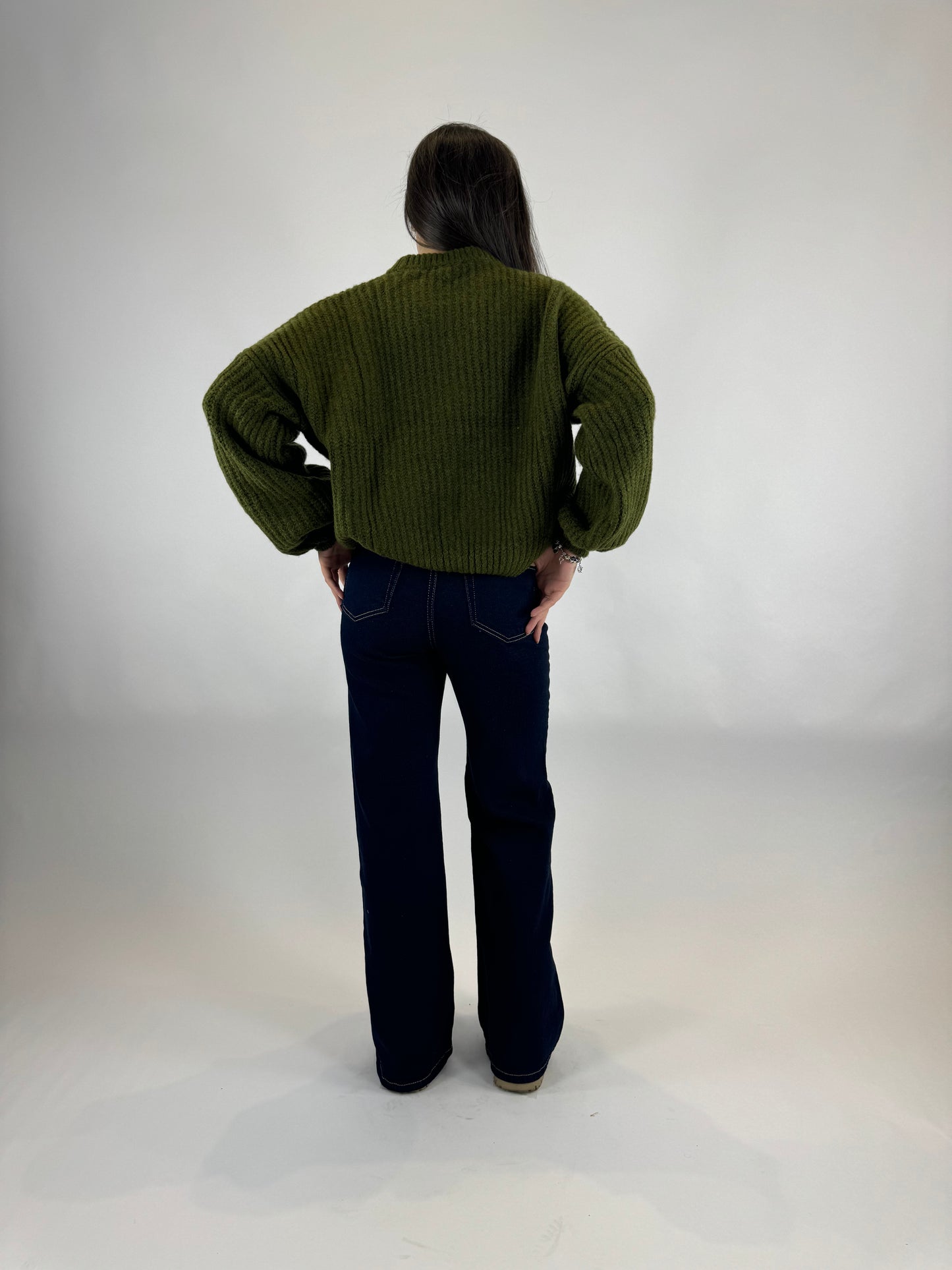 Wide Leg Denim Jeans