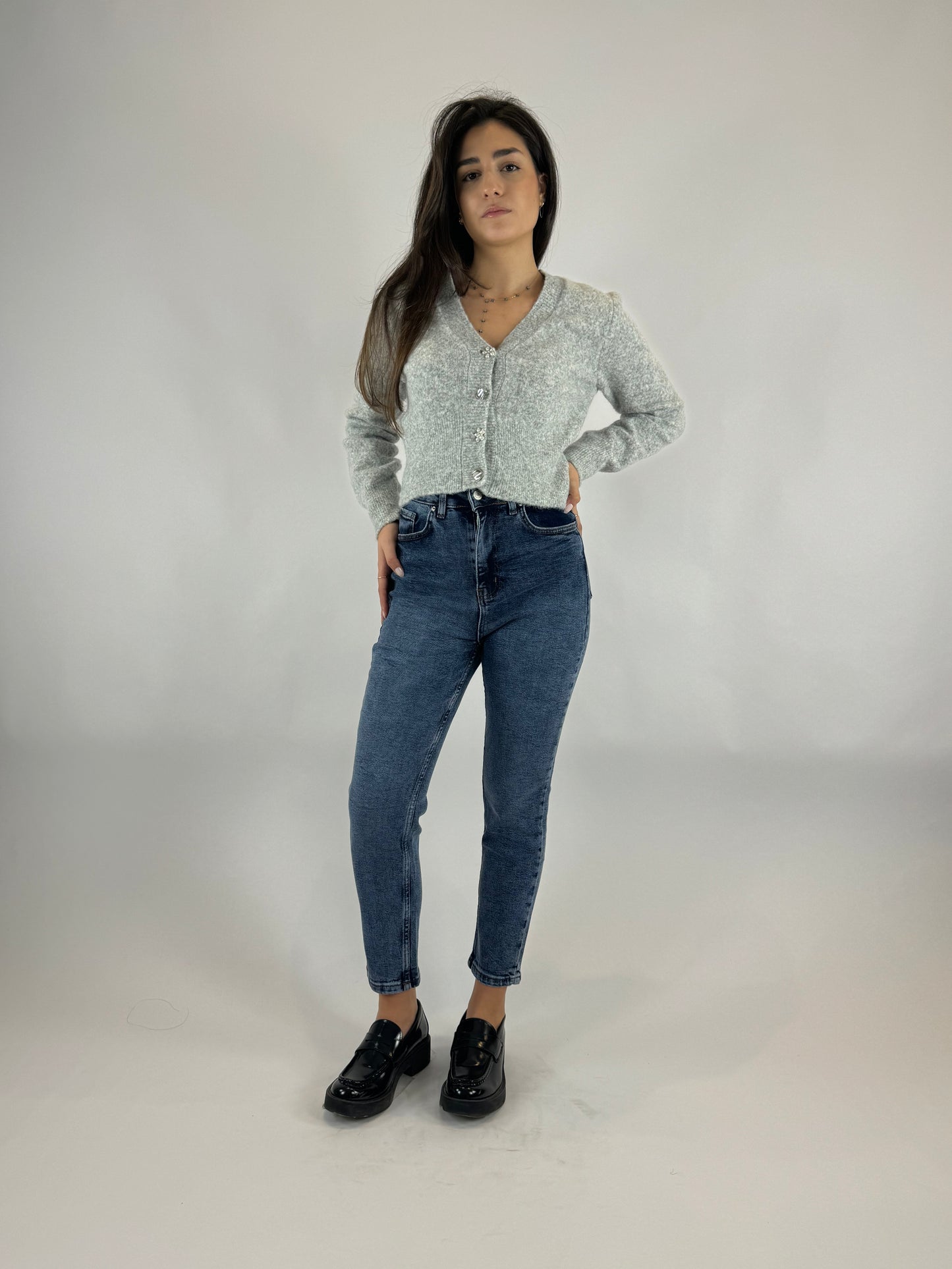 Soft Touch Button-up Cardigan