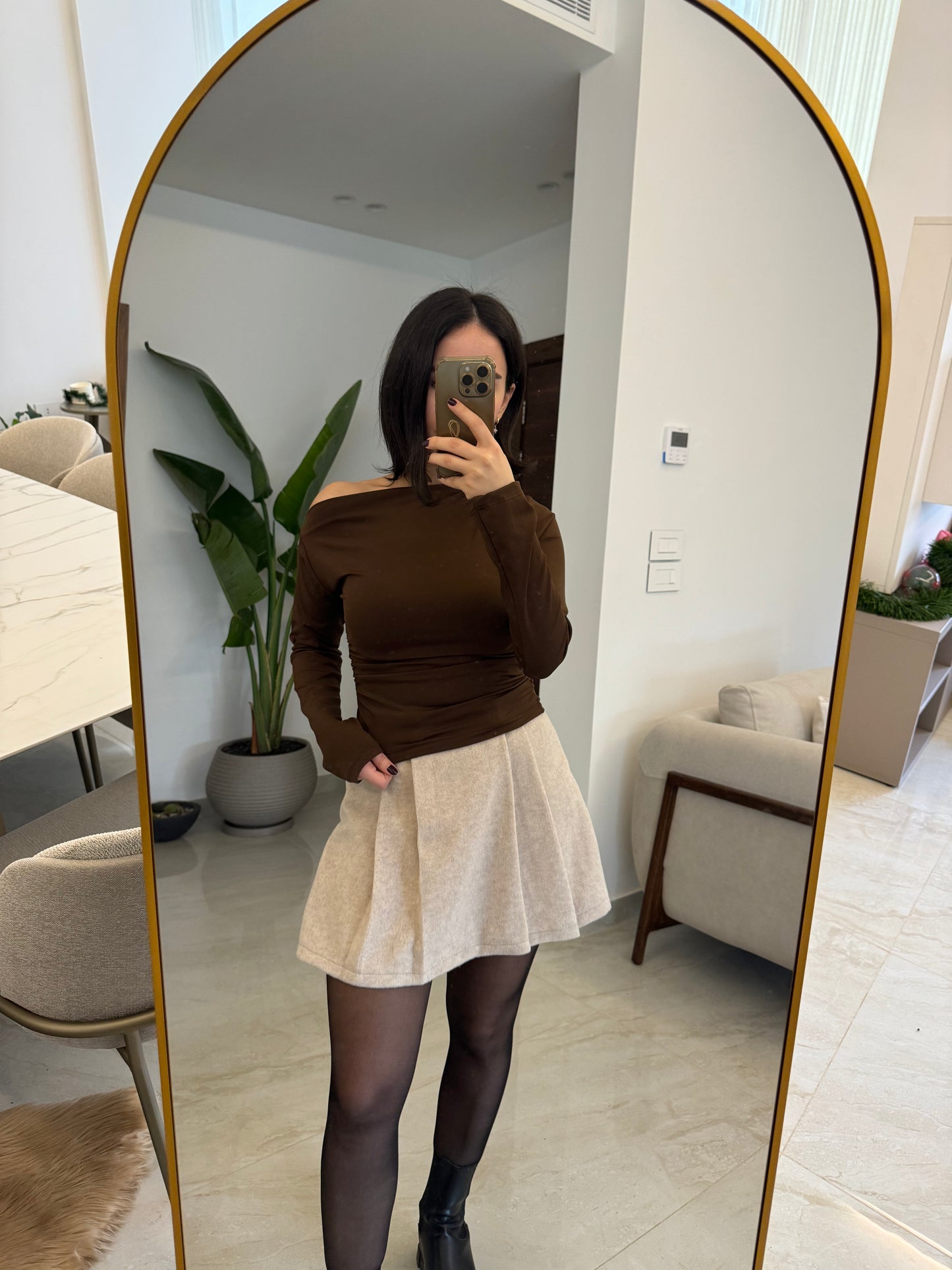 Fitted Off-Shoulder Top