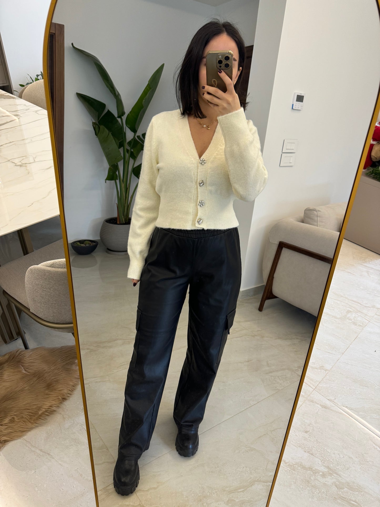 Soft Touch Button-up Cardigan