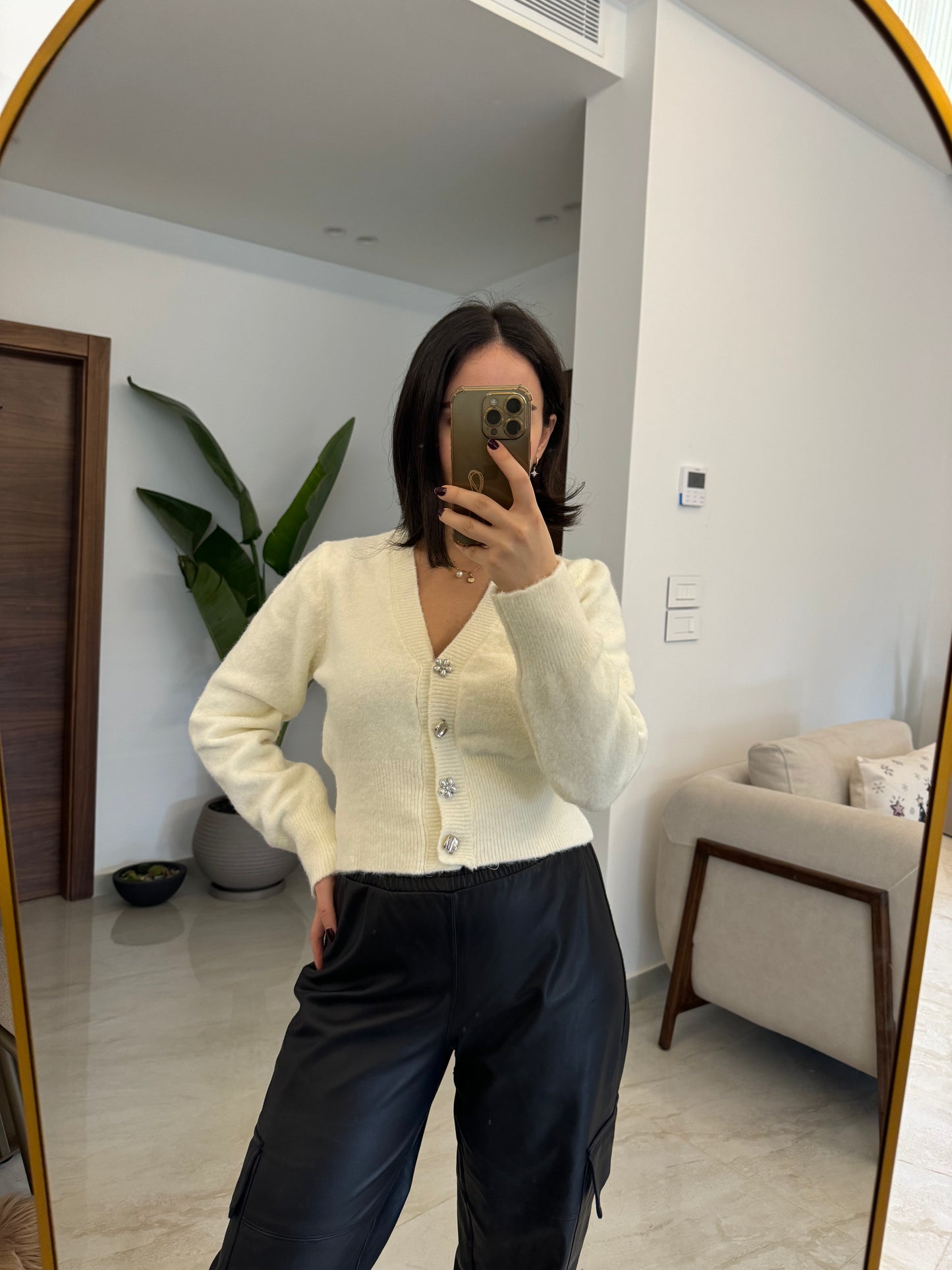 Soft Touch Button-up Cardigan