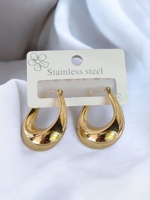 Oval Hoop Earrings